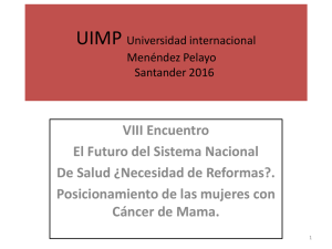 UIMP Universidad internacional Menendez Pelayo Santander 2014