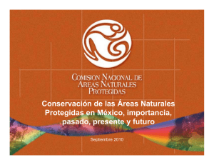 Conservación de las Áreas Naturales Protegidas en México