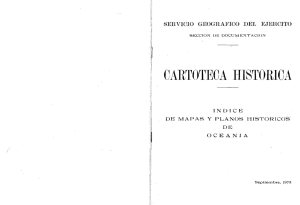 Índice de mapas y planos históricos de Oceanía