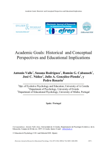 Academic Goals: Historical and Conceptual Perspectives and