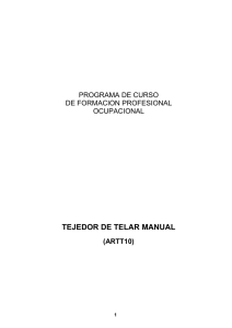TEJEDOR DE TELAR MANUAL