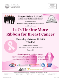 Let`s Tie One More Ribbon for Breast Cancer Guest Speakers • Give