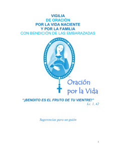 Vigilia de Oración con bendición a embarazadas