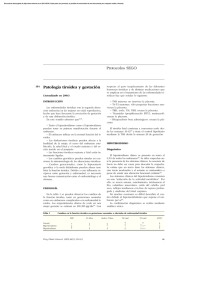 Protocolos SEGO Patología tiroidea y gestación