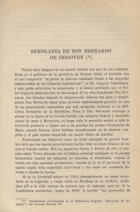 SEMBLANZA DE DON BERNARDO DE IRIGOYEN (*)