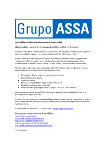 Unite al Plan de Jóvenes Profesionales de Grupo ASSA