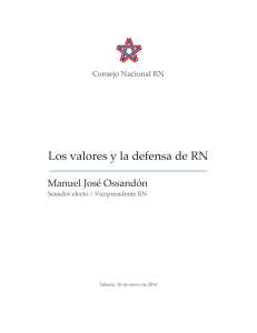 Los valores y la defensa de RN