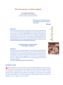 Del do cu men to al ob je to di gi tal - E-journal