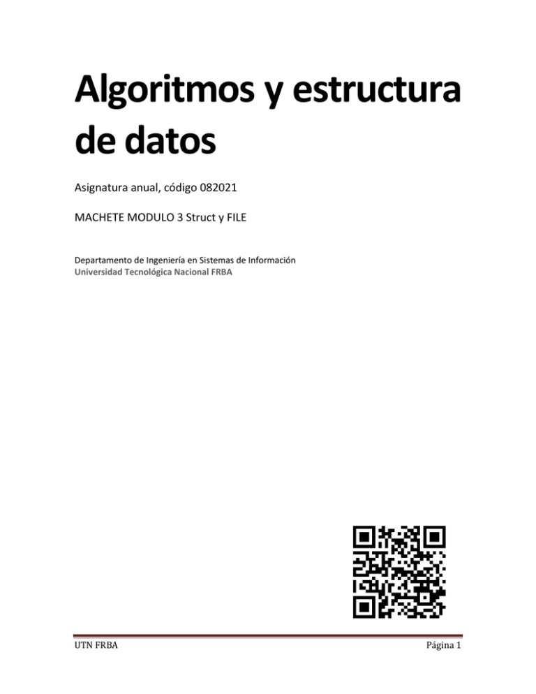 Algoritmos Y Estructura De Datos