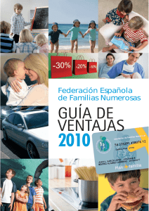 guía de ventajas - Federación Española de Familias Numerosas