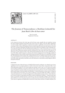 The Journey of Transcendence: a Boethian Leitmotif for