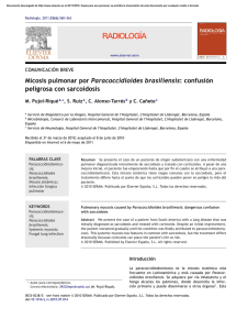 Micosis pulmonar por Paracoccidioides brasiliensis: confusión