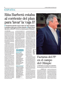 Rita Barberá estaba al corriente del plan para `lavar` la `caja B`