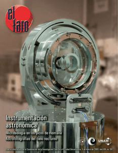 Instrumentación astronómica - El Faro. La luz de la ciencia