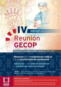 Reunión GECOP - SEOQ Sociedad Española de Oncología Quirúrgica