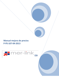 p-ps-107-04-2013 proceso de mejora de precios - Mer-Link