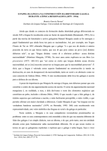 o papel da lingua na construcción da identidade galega durante a