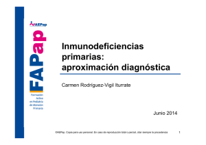 Inmunodeficiencias primarias: aproximación diagnóstica