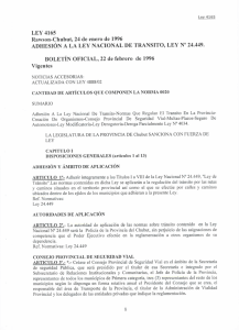 Page 1 Ley 4165 LEY4165 Rawson-Chubut, 24 de enero de 1996