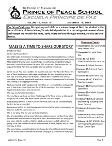 mass is a time to share our story