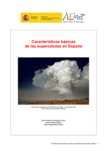 Características básicas de las supercélulas en España