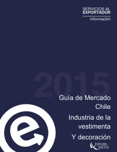 Guía de Mercado Chile Industria de la vestimenta Y