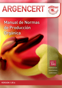 Manual de Normas de Producción Orgánica