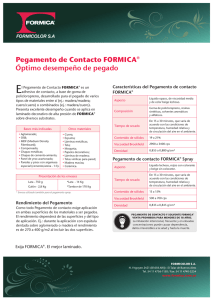 Datasheet Pegamento de contacto FORMICA®