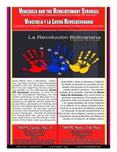venezuela and the revolutionary struggle venezuela y la lucha
