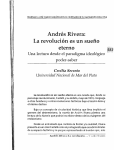 Andrés Rivera : La revolución es un sueño eterno