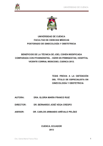 universidad de cuenca facultad de ciencias médicas postgrado de