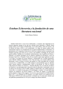 Esteban Echeverría y la fundación de una literatura nacional