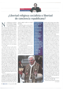 ¿Libertad religiosa socialista o libertad