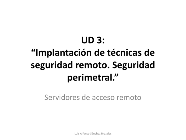 Servidores de acceso remoto