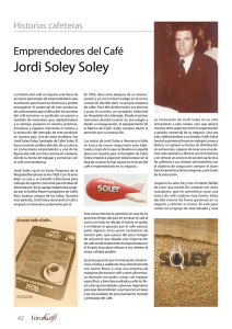 Emprendedores del café, Jordi Soley Soley