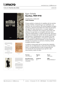 Egon Schiele Escritos, 1909-1918