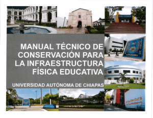 Manual técnico de conservación para la infraestructura