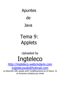 Tema 9: Applets - Ingteleco-Web