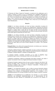 Banco Central de Venezuela. Resolución N° 13-07-03
