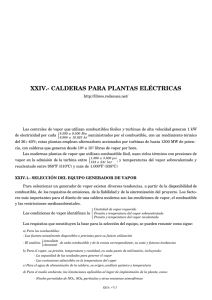 XXIV.- CALDERAS PARA PLANTAS ELÉCTRICAS