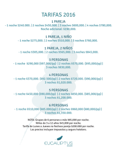 tarifas 2016 - Eucaliptus Resort