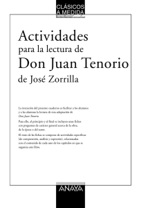 Don Juan Tenorio (Actividades para la lectura)
