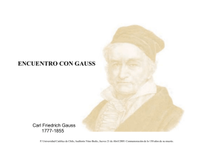 Carl Friedrich Gauss: 1777-1855