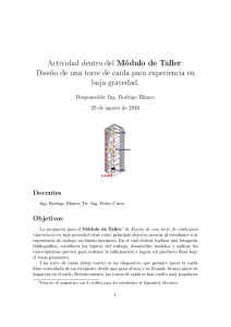 Actividad dentro del Módulo de Taller: Diseño de una torre de