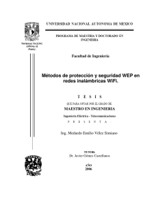 Métodos de protección y seguridad WEP en redes