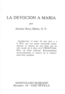 la devocion a maria - editorial apostolado mariano