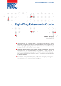 Right-wing extremism in Croatia - Bibliothek der Friedrich