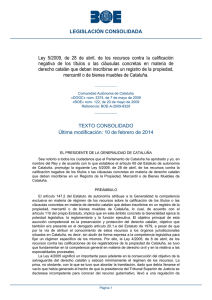 Ley 5/2009, de 28 de abril, de los recursos contra la