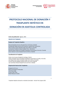 protocolo nacional de donación y trasplante hepático en donación
