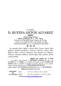 D. RUFINA ANTON ALVAREZ